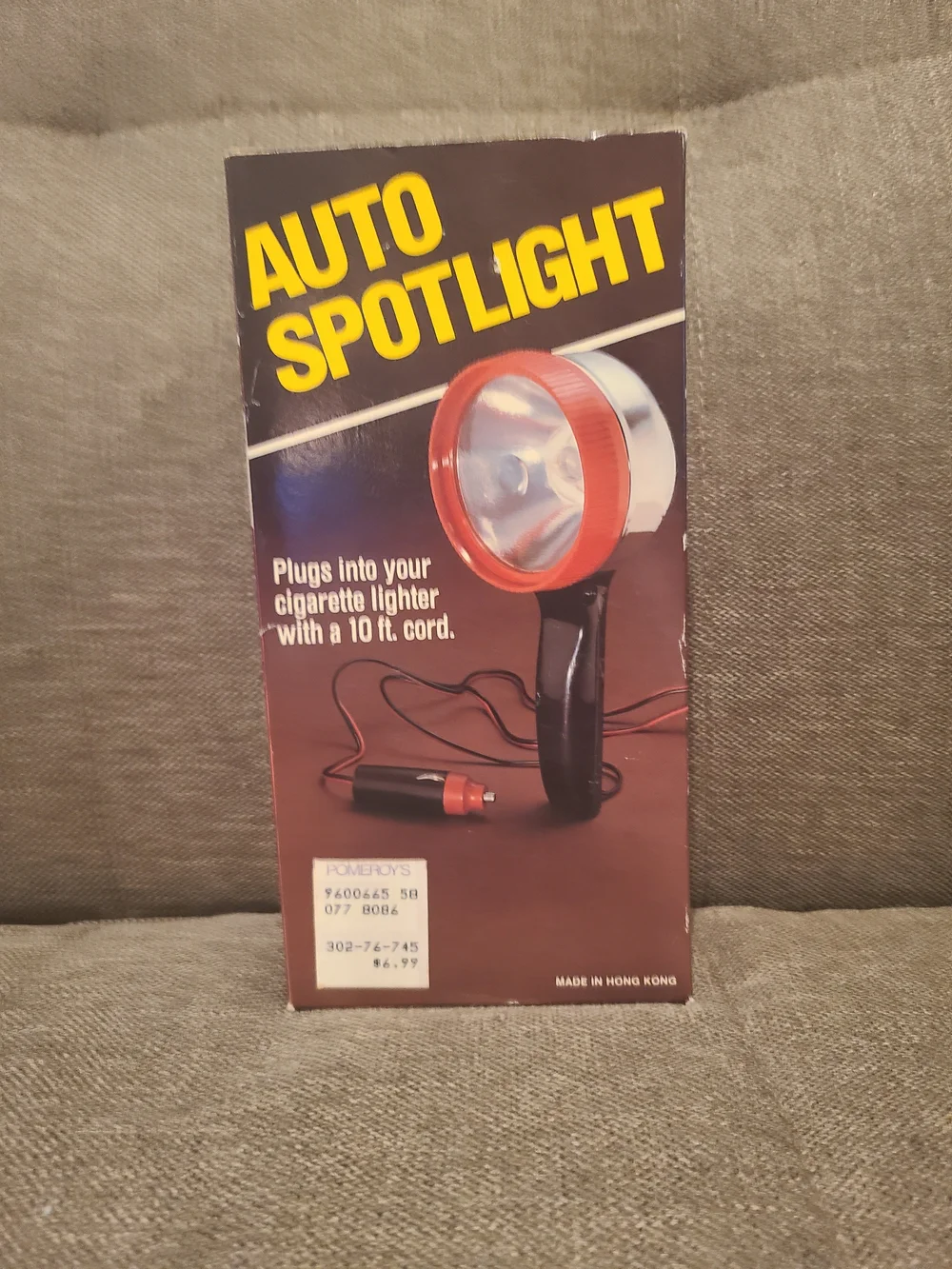 Auto Spotlight Handheld Car Spotlight - Red/Black